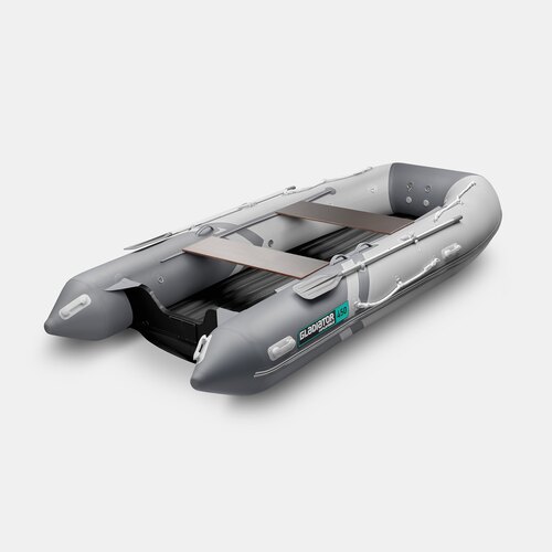Надувная лодка GLADIATOR E450S светло/темно-серый