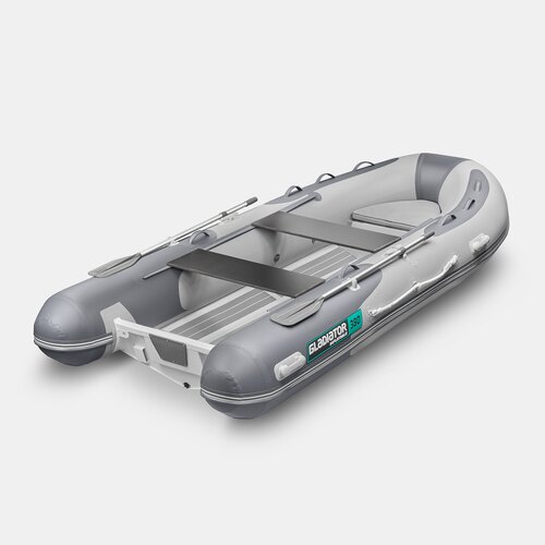 Надувная лодка RIB GLADIATOR AL 380 светло-темносерый (СПб)