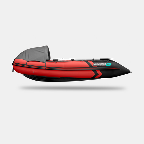 Надувная лодка GLADIATOR E330PRO красно-черный