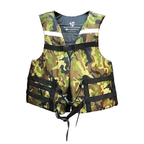Жилет спасательный ЛОДКАМАРКЕТ 110-130 кг XXXL кам